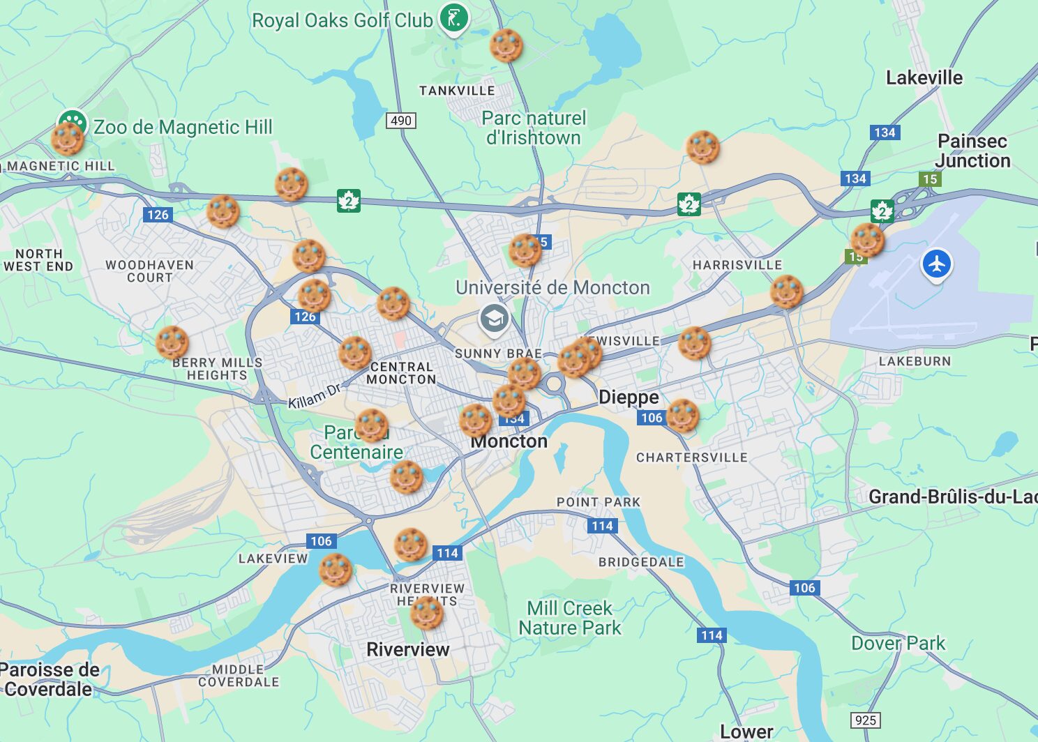 Tim Hortons Smile Cookie with festive background